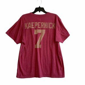 NFL Vintage Colin Kaepernick Red 49ers Logo Tee